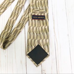 Black and Gold Alex Mishra Silk Tie